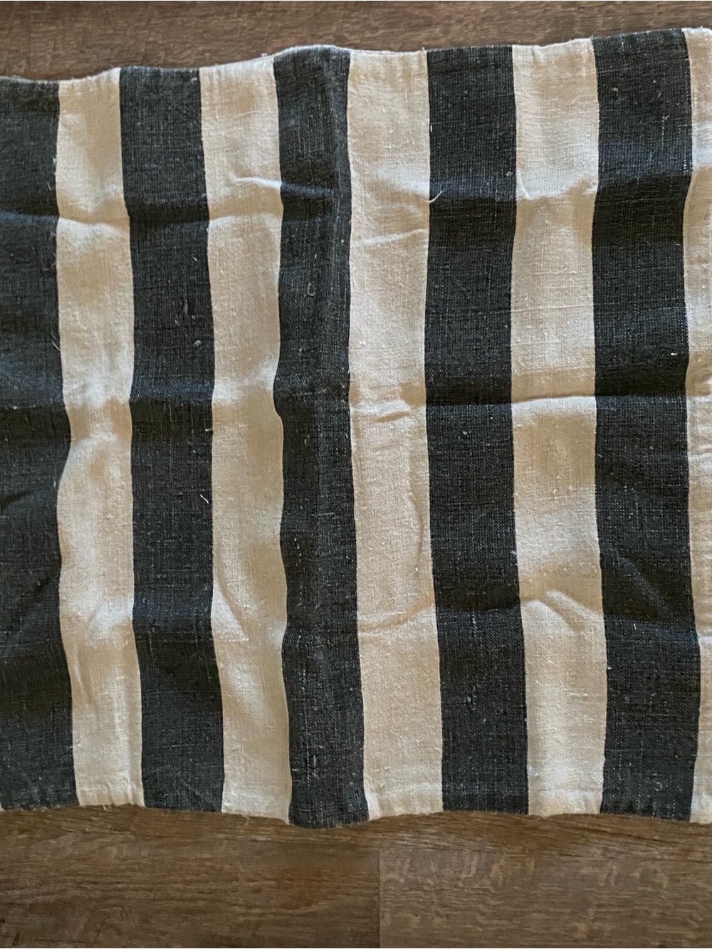 Sugarboo & Co. Oatmeal Linen Striped Pillow Case